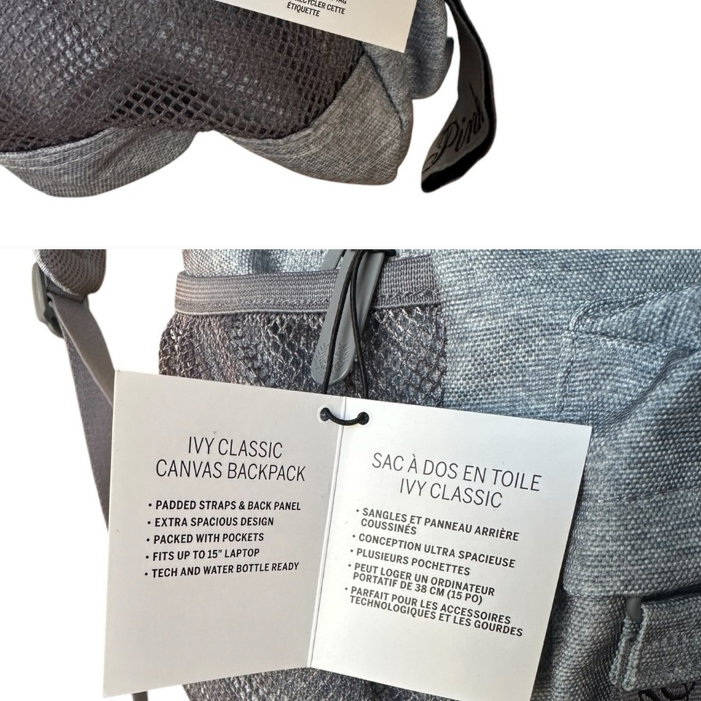 PINK Victoria's Secret Gray Backpack